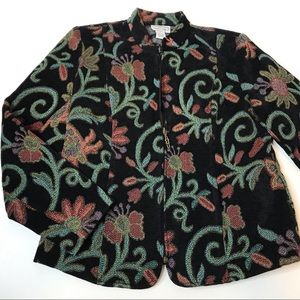 Molly & Maxx Tapestry Carpet Bag style Jacket EUC